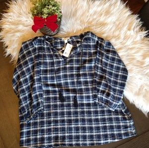 Soft Joie Legaspi Plaid Top